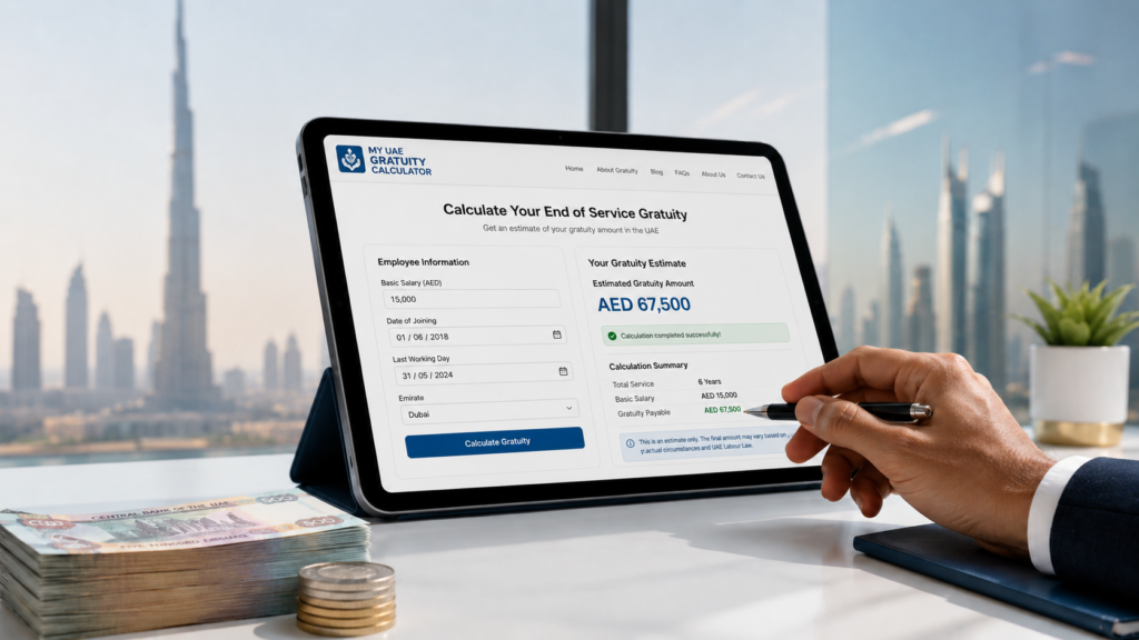 Calculate your UAE end of service benefits