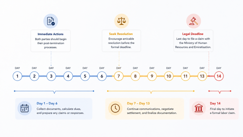 UAE Employment Termination 14-Day Legal Timeline