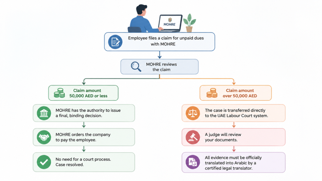 Unpaid Dues Legal Resolution Process
